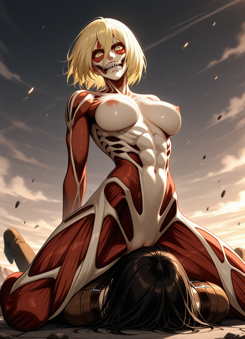 multiple girls, 2girls, breasts, yuri, blonde hair, nipples · Yamete.gg
