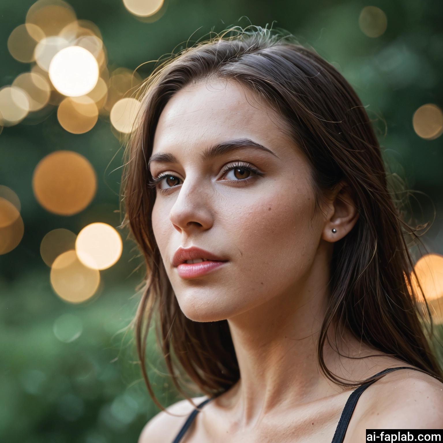 1girl, solo, brown eyes, looking at viewer, jewelry, earrings · Yamete.gg