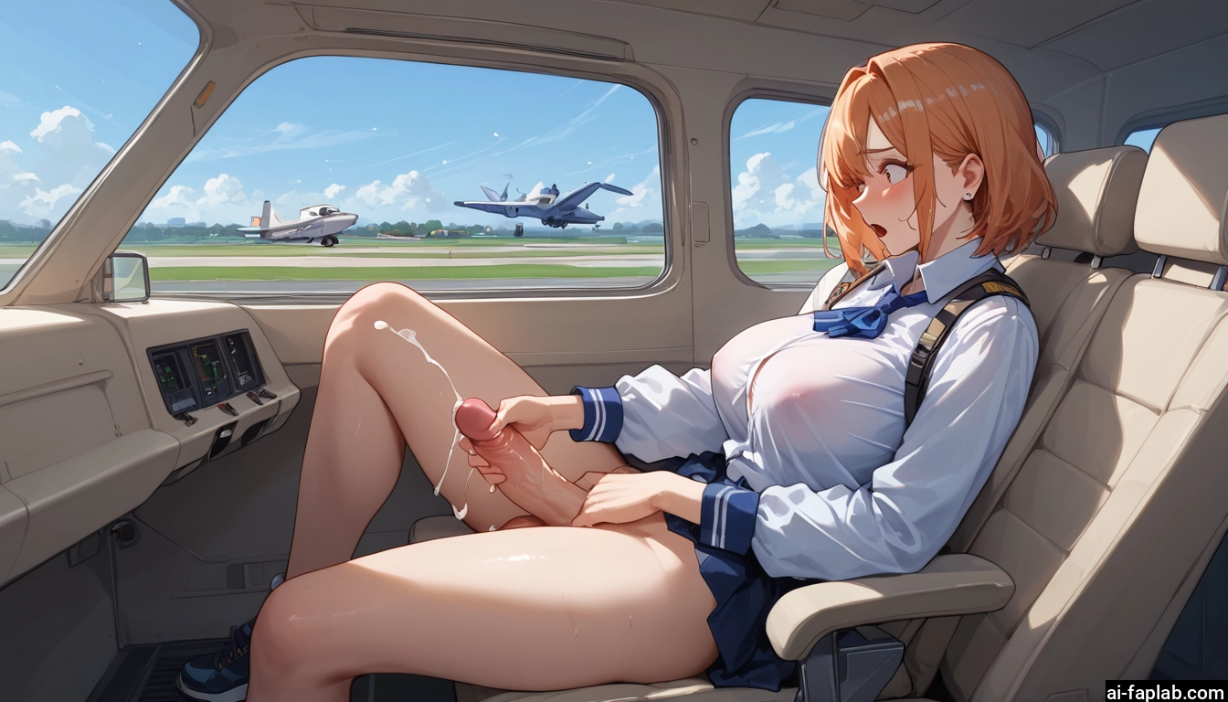 futanari, 1girl, penis, breasts, cum, skirt · Yamete.gg
