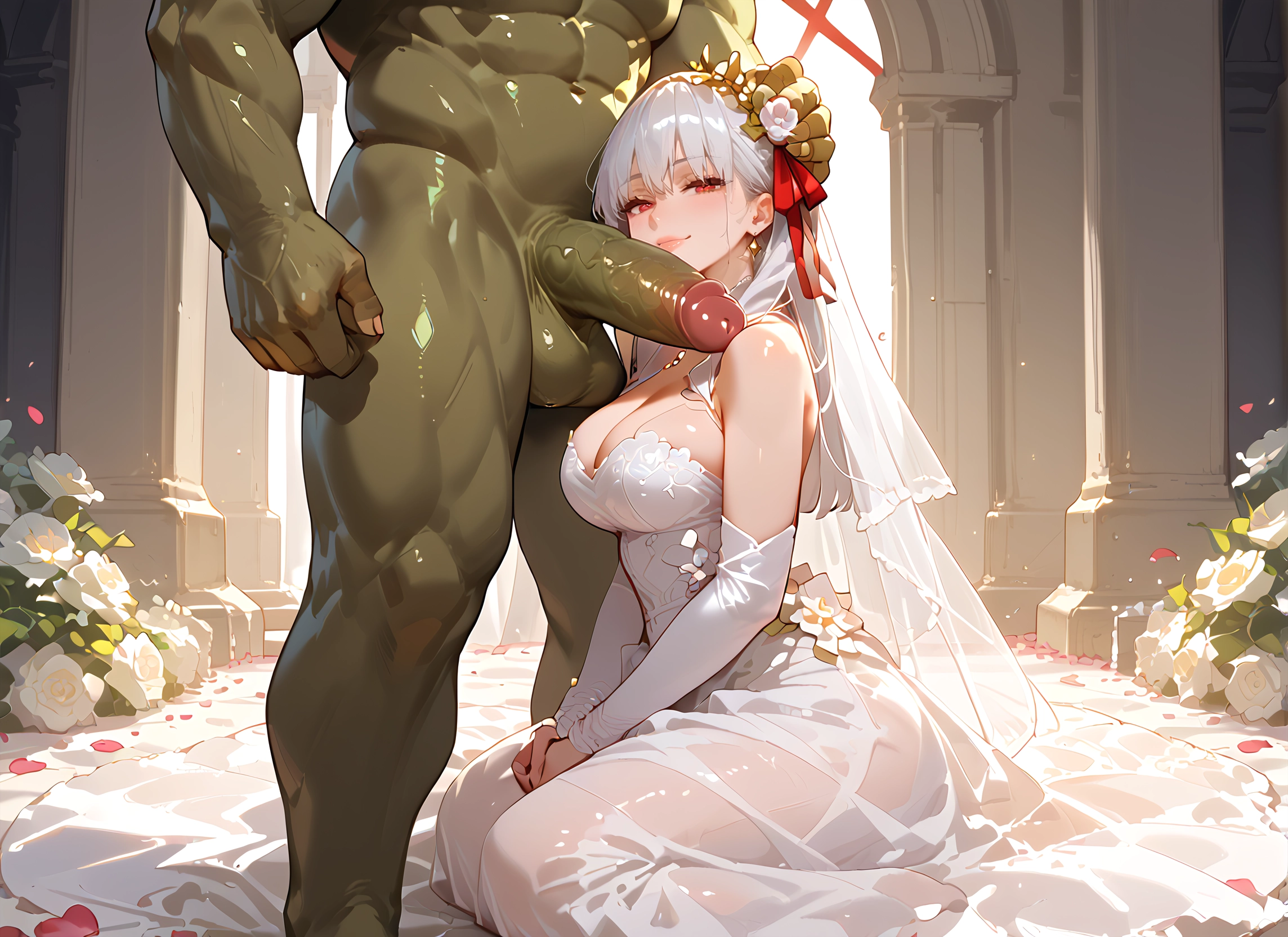 1girl, breasts, penis, dress, 1boy, hetero · Yamete.gg