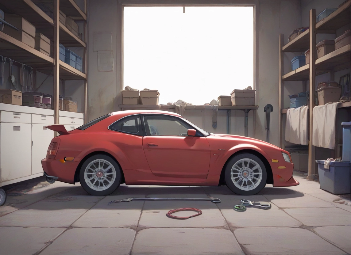 motor vehicle, ground vehicle, car, no humans, box, vehicle focus · Yamete.gg