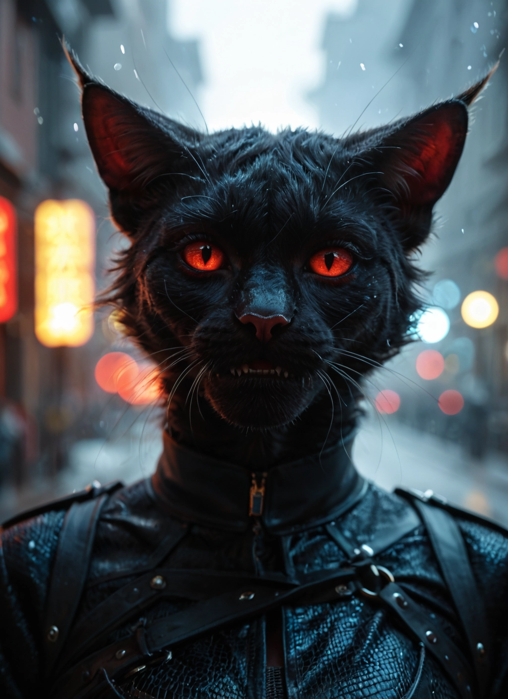 furry, cat, solo, blurry, whiskers, looking at viewer · Yamete.gg