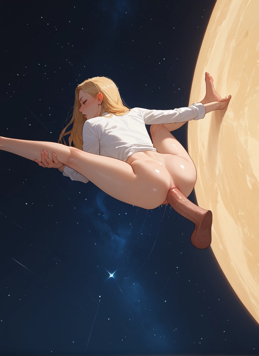 1girl, penis, blonde hair, sex, hetero, ass · Yamete.gg