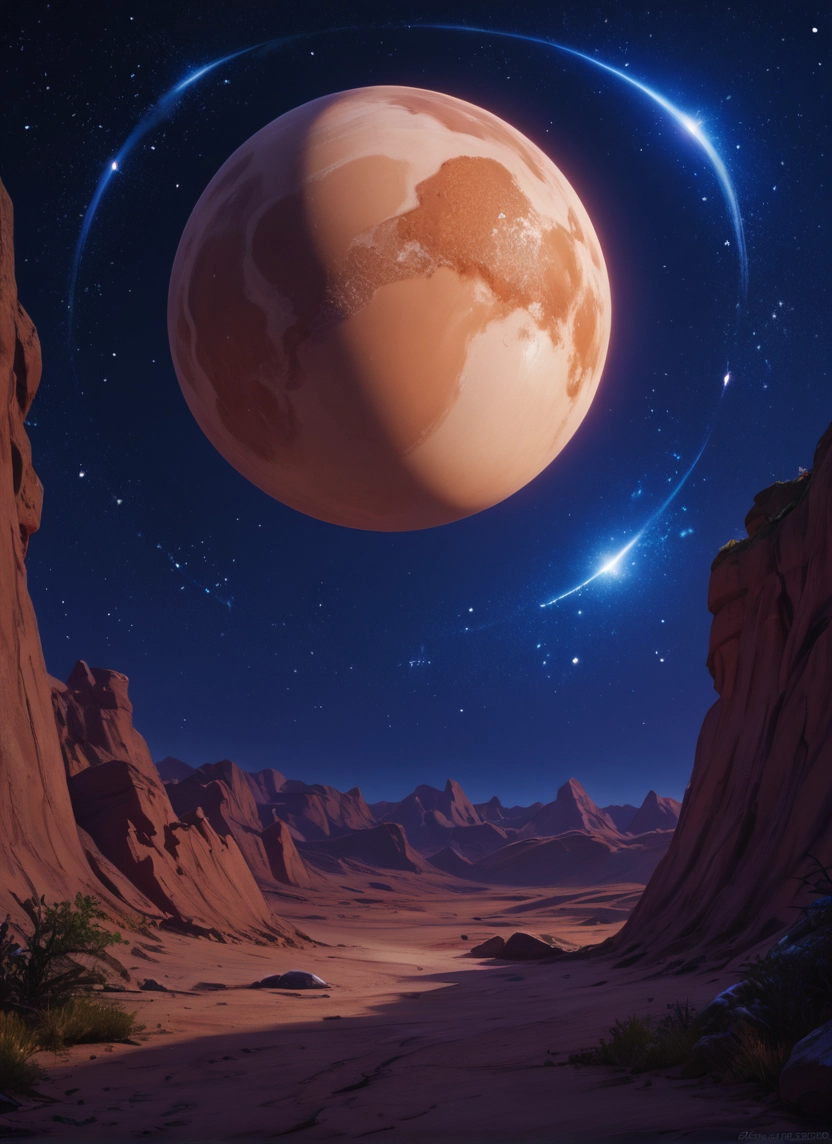 no humans, star (sky), sky, scenery, starry sky, night · Yamete.gg