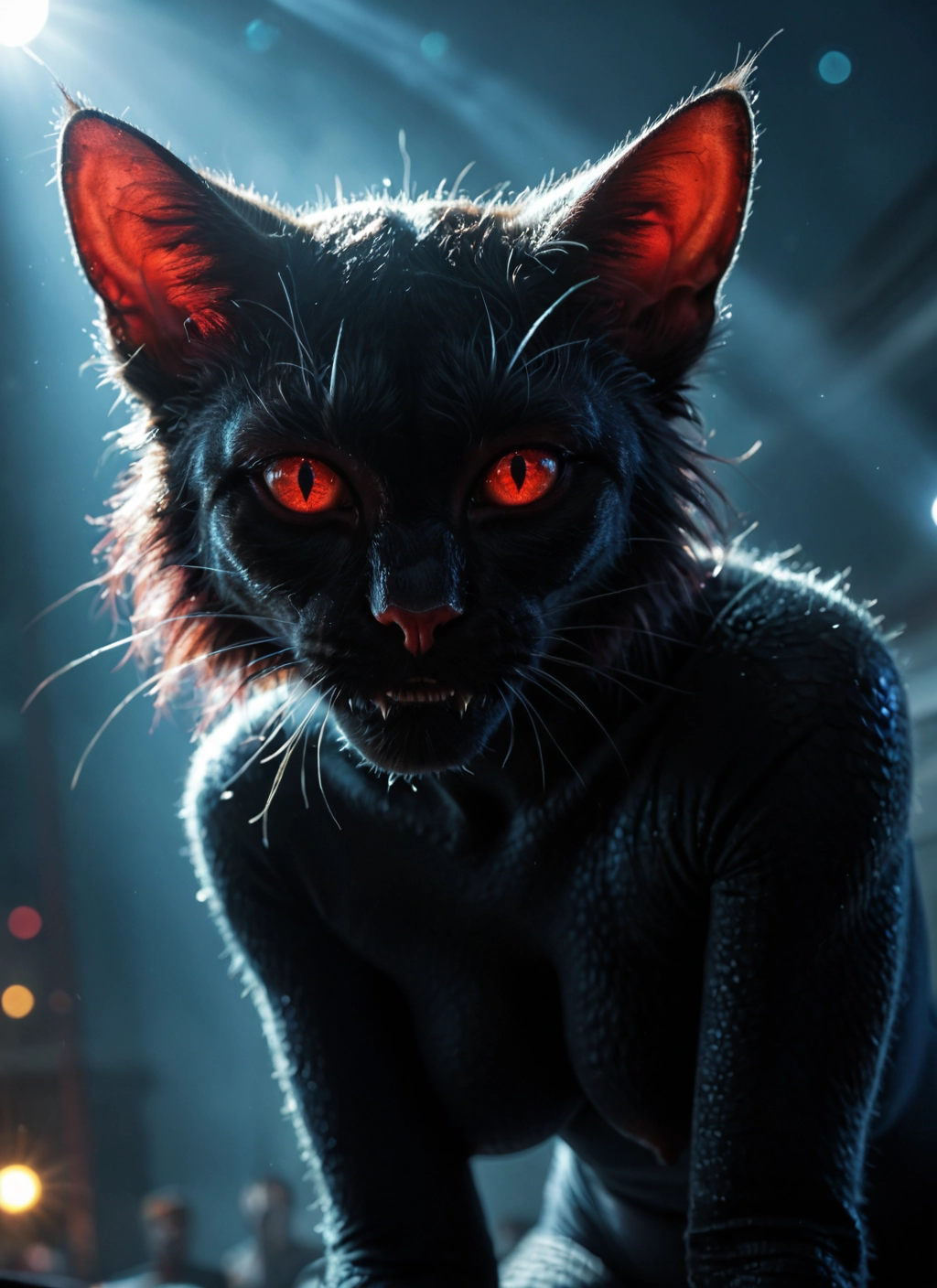 furry, breasts, looking at viewer, 1girl, cat, nipples · Yamete.gg