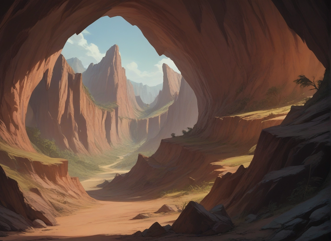 scenery, no humans, outdoors, tree, sky, mountain · Yamete.gg