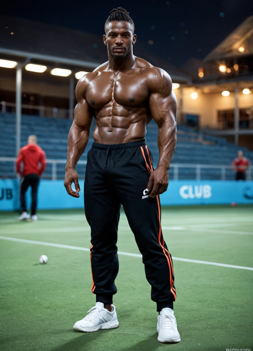 bara, muscular, male focus, muscular male, abs, topless male