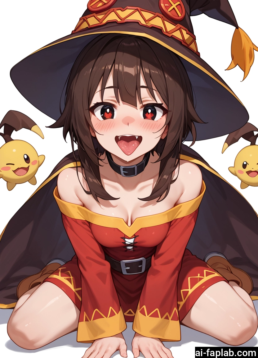 1girl, hat, witch hat, breasts, red eyes, open mouth · Yamete.gg