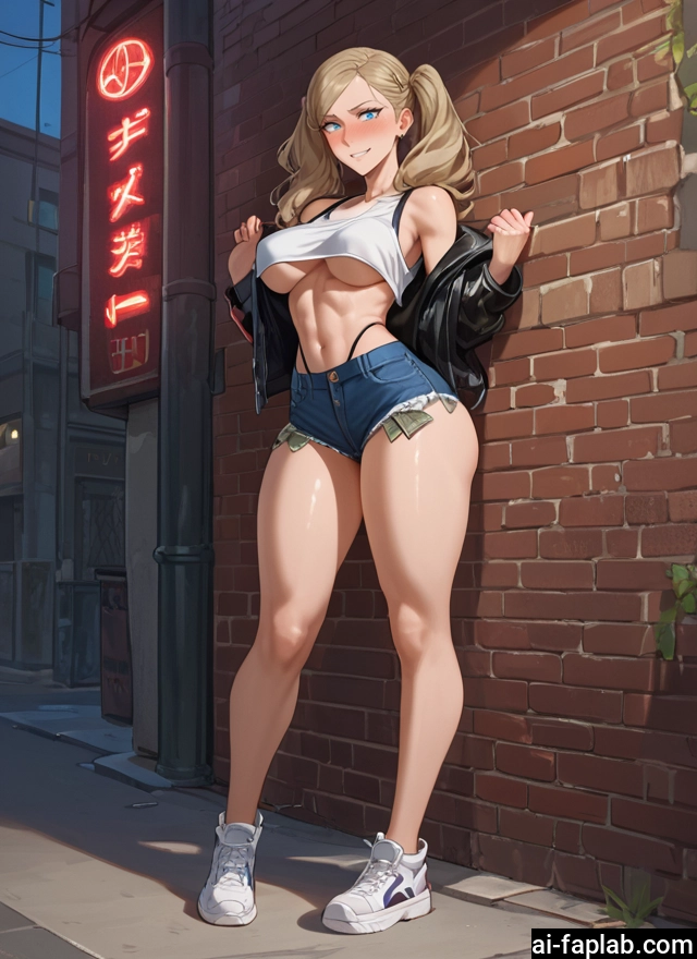 1girl, breasts, shorts, blue eyes, twintails, blonde hair