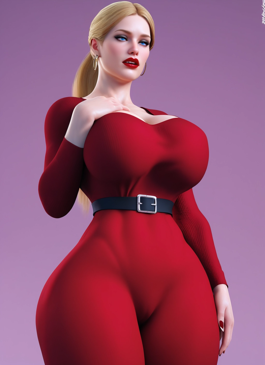 1girl, breasts, blonde hair, jewelry, earrings, blue eyes · Yamete.gg