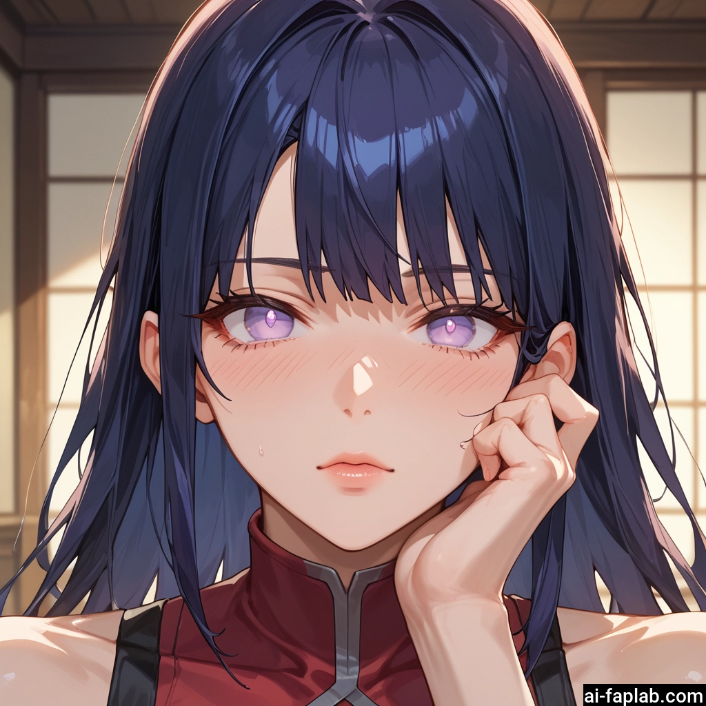 1girl, solo, blush, purple eyes, looking at viewer, long hair