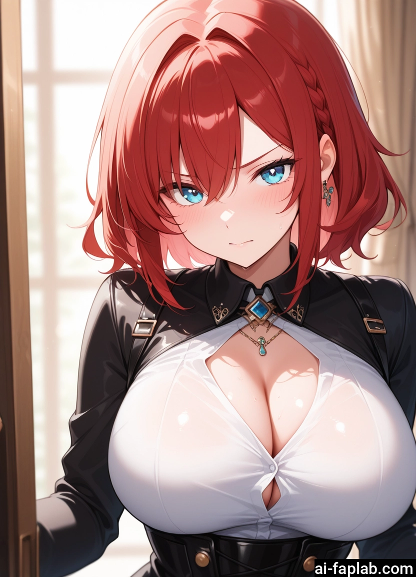 breasts, 1girl, large breasts, solo, blue eyes, jewelry