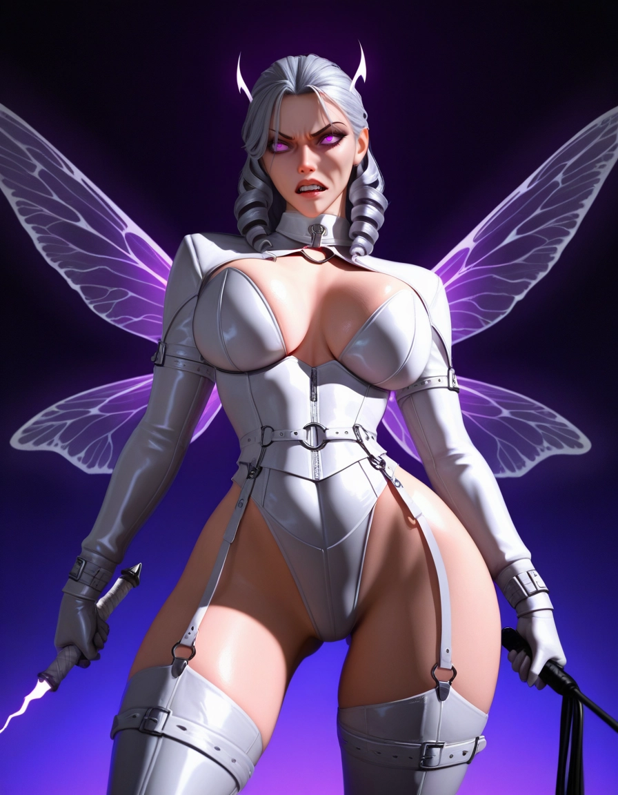 1girl, breasts, solo, holding, large breasts, wings · Yamete.gg