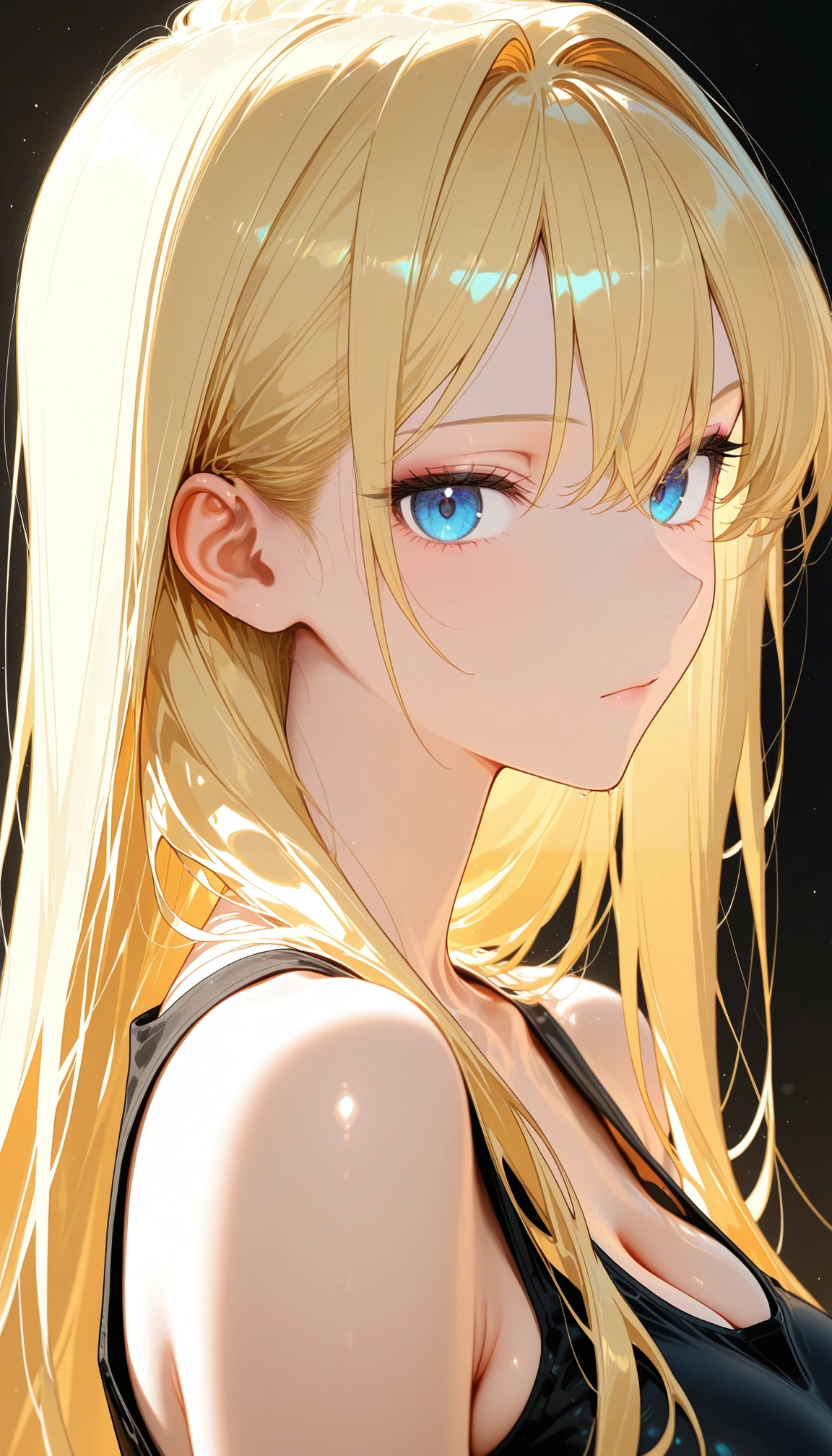 1girl, solo, blonde hair, blue eyes, long hair, looking at viewer · Yamete.gg