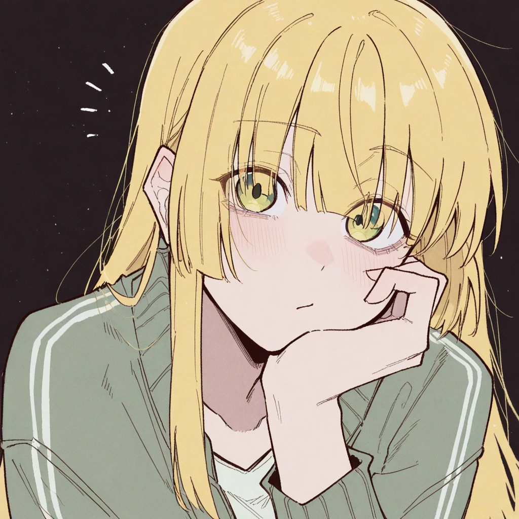 blonde hair, 1girl, solo, long hair, jacket, looking at viewer · Yamete.gg