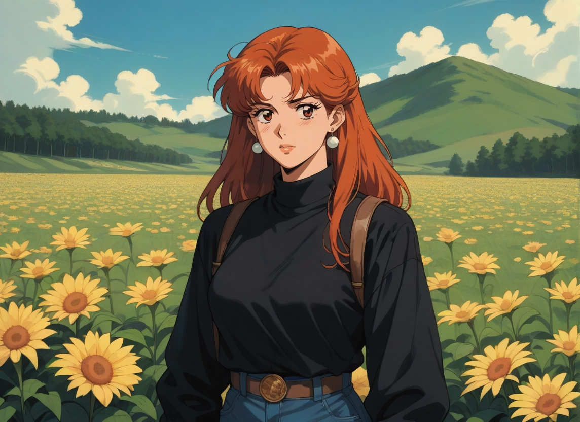 1girl, flower, solo, outdoors, jewelry, earrings · Yamete.gg