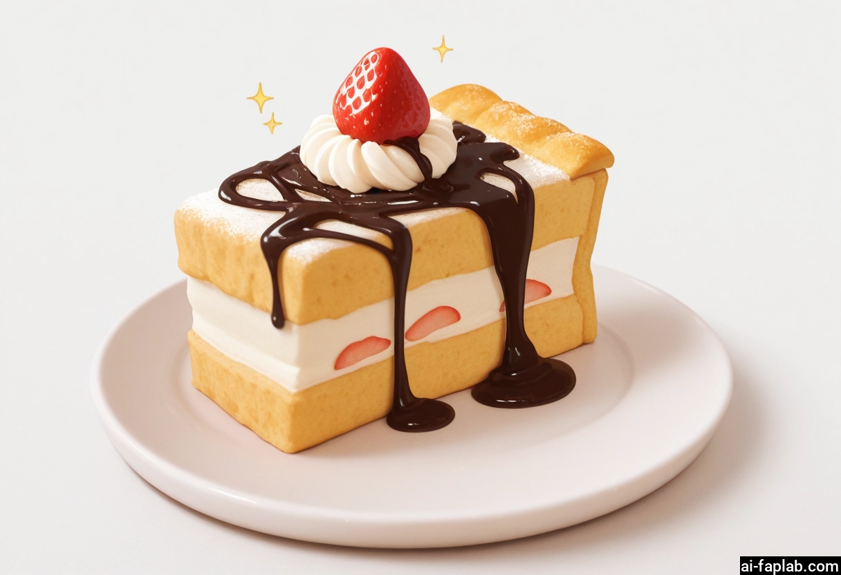 no humans, food, food focus, fruit, strawberry, cake · Yamete.gg
