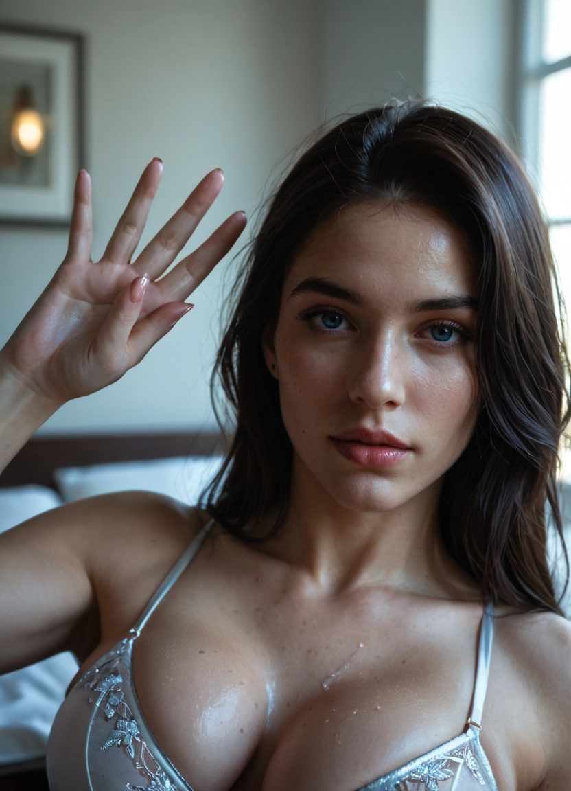 1girl, realistic, solo, breasts, bra, underwear · Yamete.gg