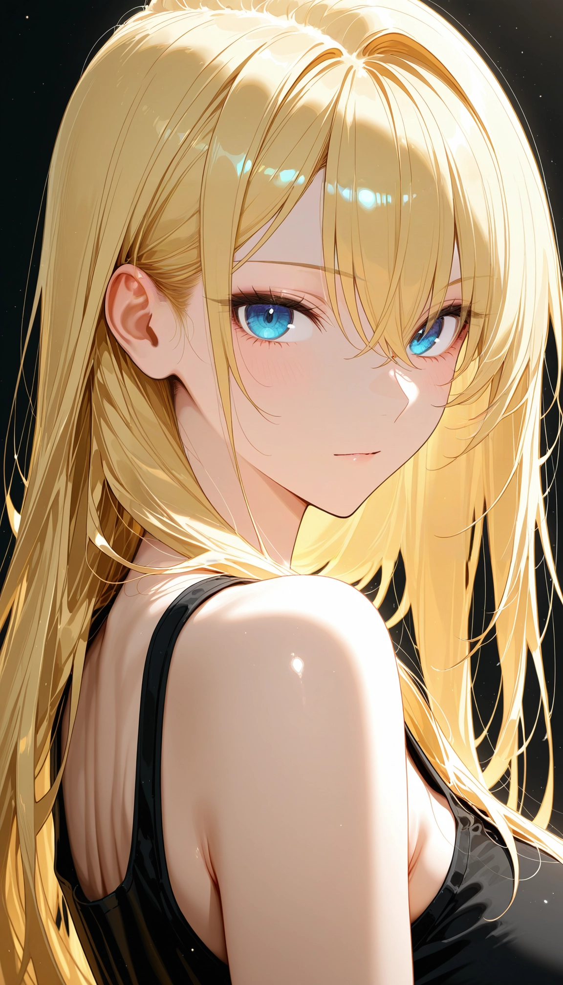 1girl, solo, blonde hair, blue eyes, looking at viewer, long hair · Yamete.gg