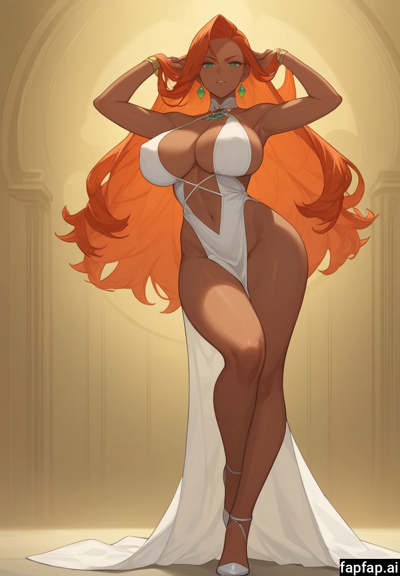 1girl, breasts, solo, jewelry, long hair, dress