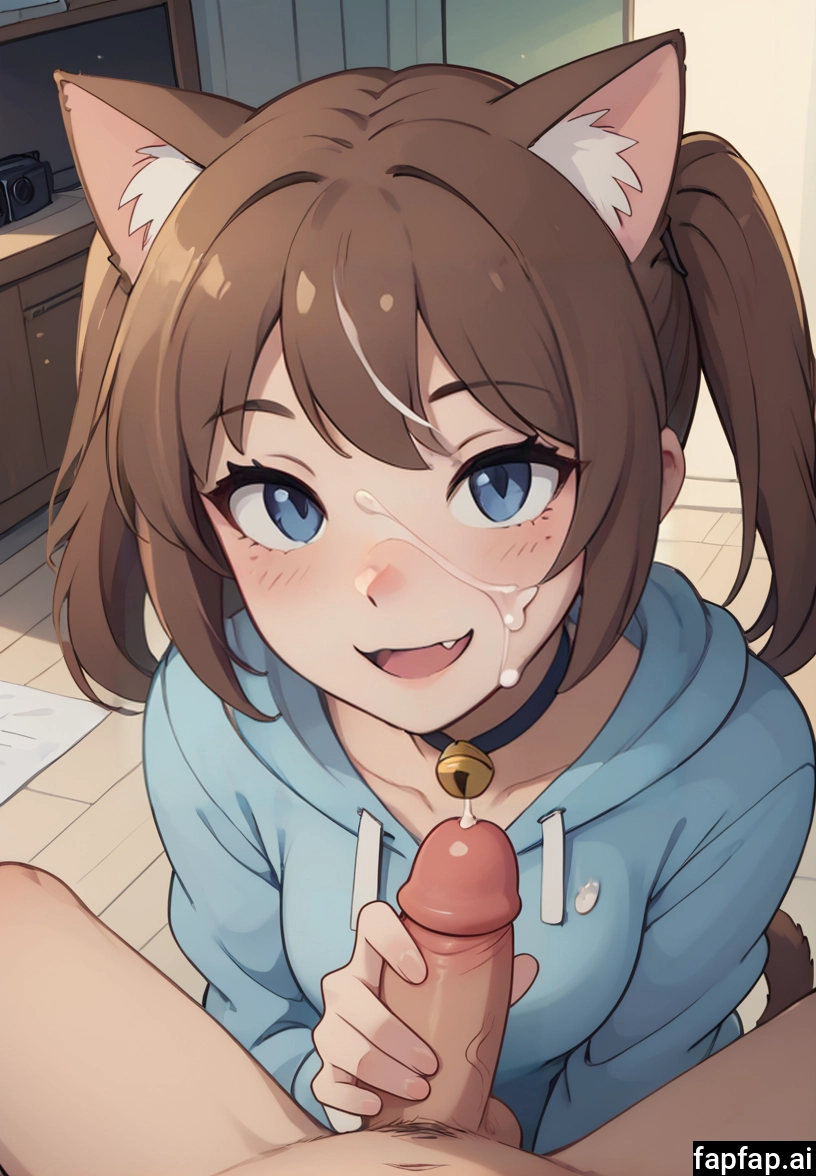 1girl, hetero, penis, animal ears, 1boy, cat ears