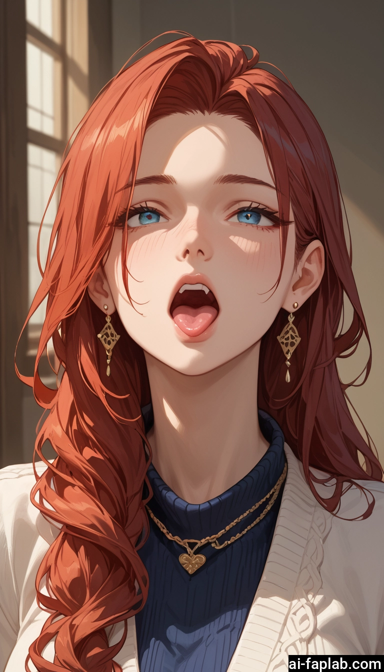 1girl, jewelry, earrings, open mouth, blue eyes, solo · Yamete.gg