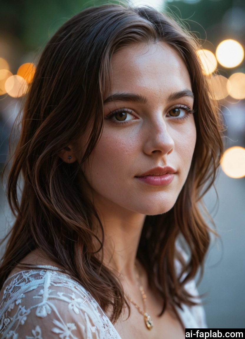 1girl, solo, jewelry, brown eyes, brown hair, necklace · Yamete.gg