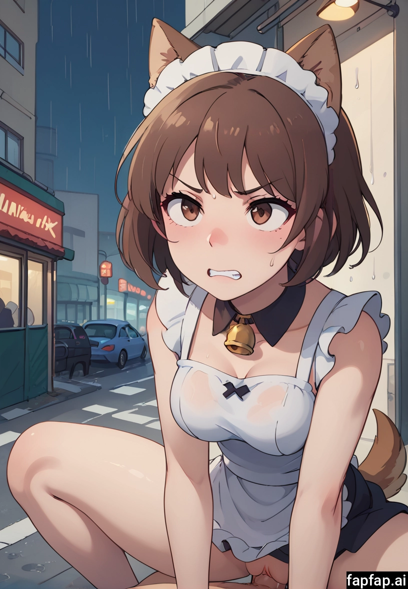 1girl, 1boy, hetero, penis, brown hair, breasts