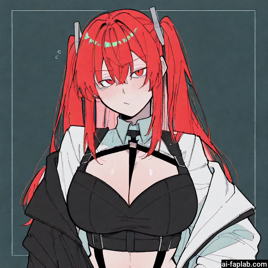 1girl, breasts, large breasts, solo, cleavage, long hair