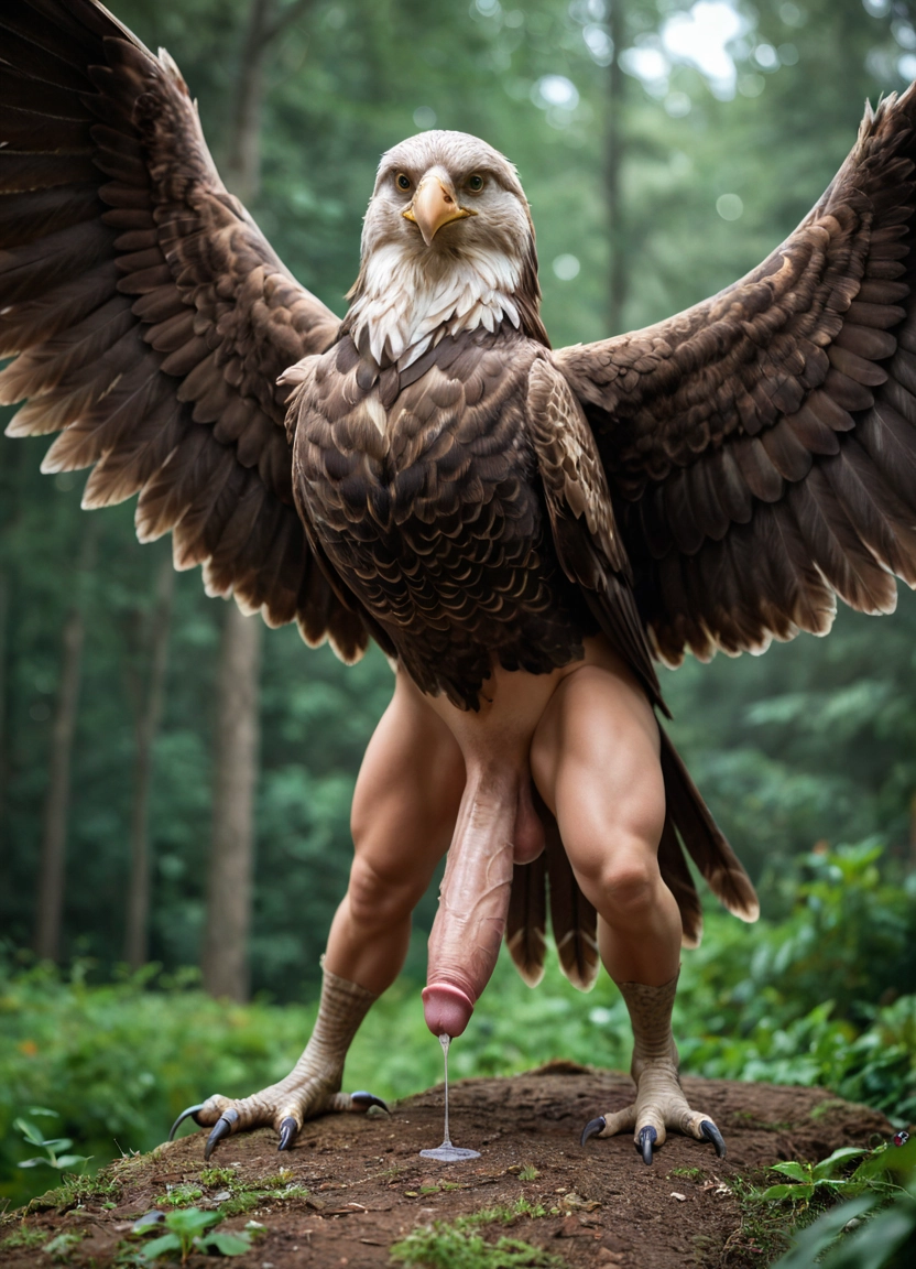bara, penis, bird, solo, no humans, precum · Yamete.gg