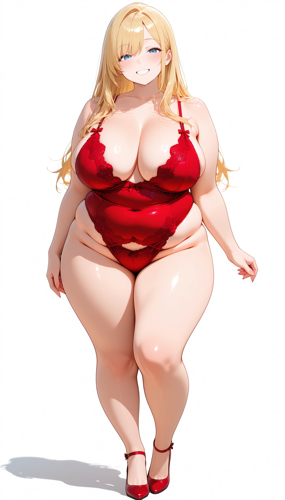 1girl, breasts, underwear, solo, thighs, blonde hair · Yamete.gg