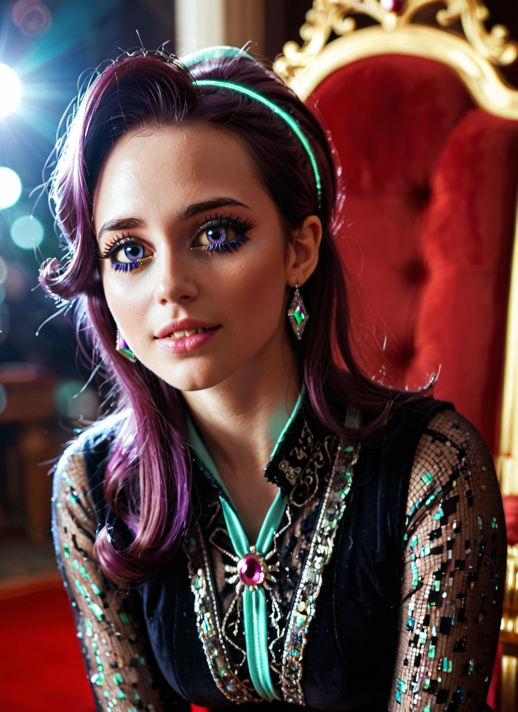 1girl, solo, jewelry, earrings, looking at viewer, long hair · Yamete.gg