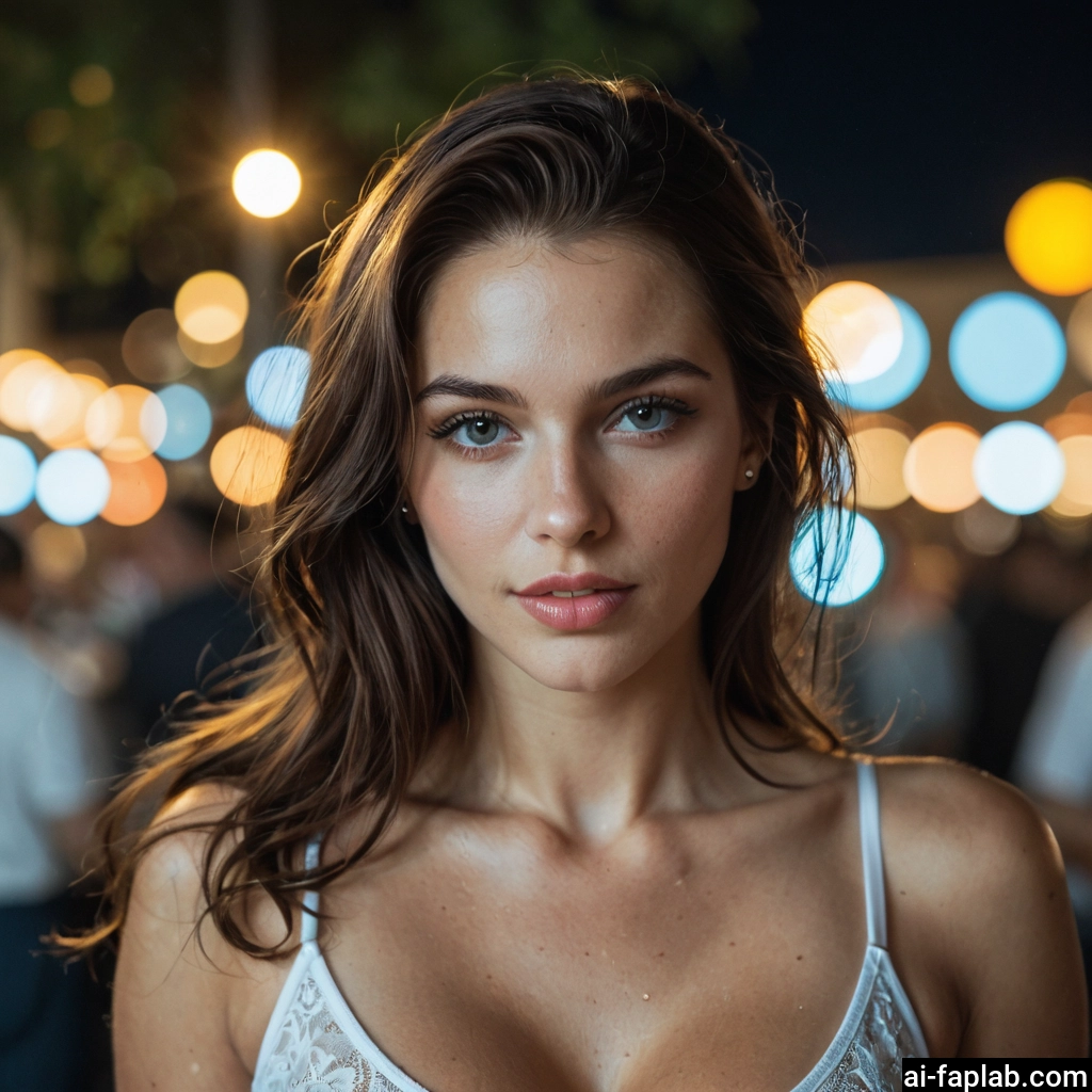 1girl, solo, looking at viewer, brown hair, long hair, blurry · Yamete.gg
