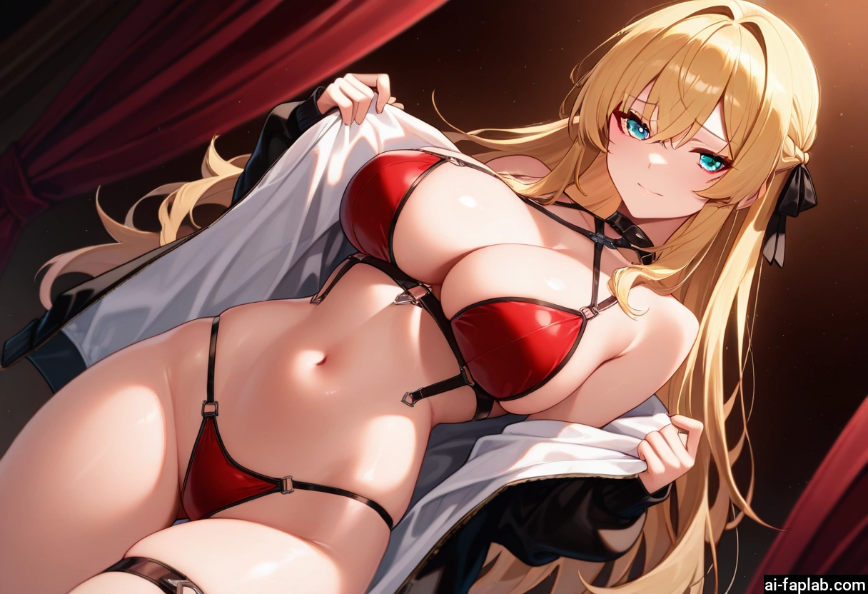 breasts, 1girl, long hair, large breasts, solo, blonde hair