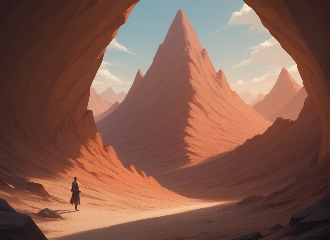 desert, sky, outdoors, scenery, day, solo · Yamete.gg