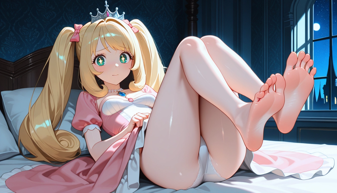1girl, sato shin, barefoot, feet, underwear, dress · Yamete.gg