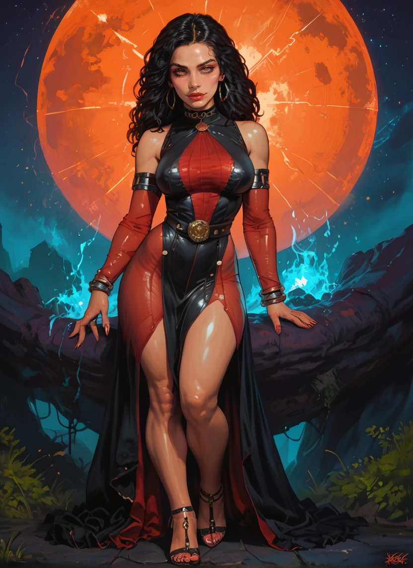 1girl, jewelry, black hair, solo, earrings, dress · Yamete.gg