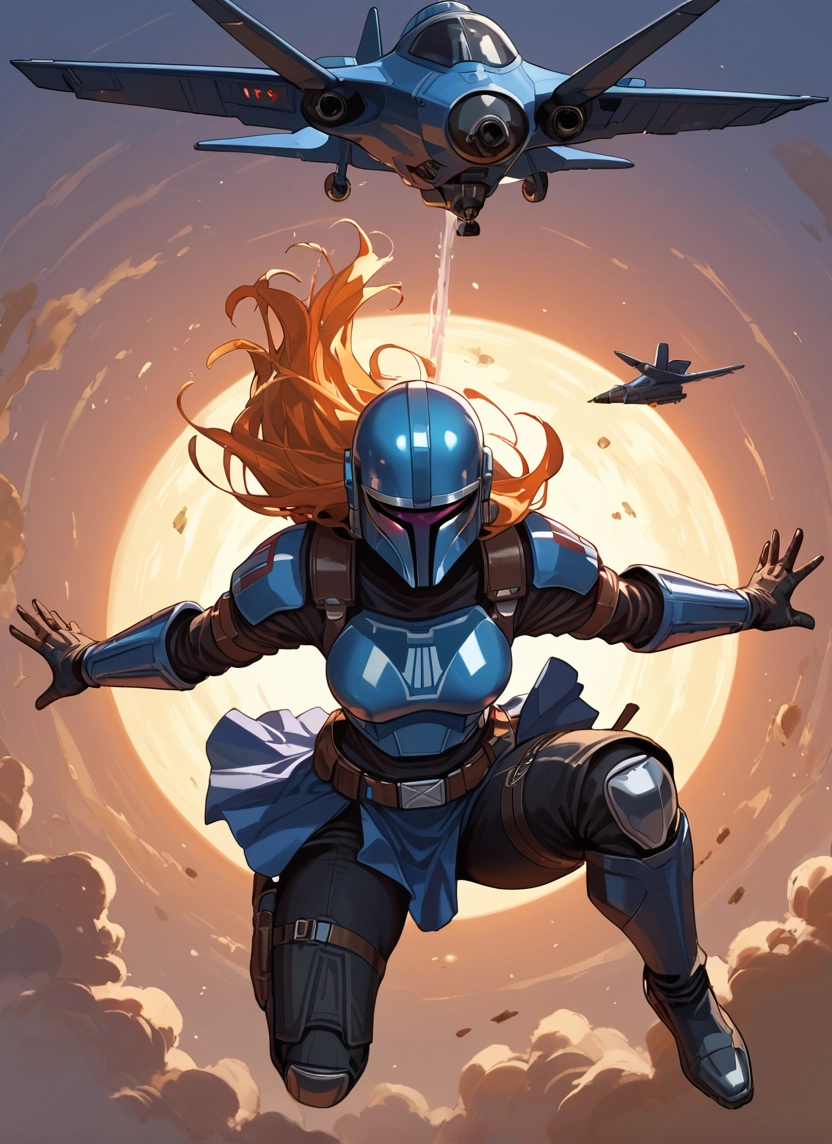 1girl, aircraft, helmet, airplane, armor, solo · Yamete.gg