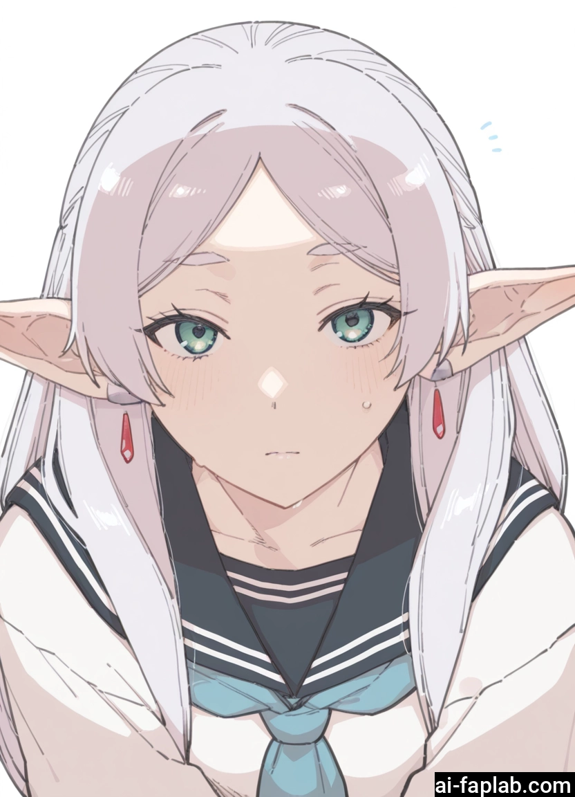 1girl, pointy ears, solo, jewelry, earrings, long hair · Yamete.gg