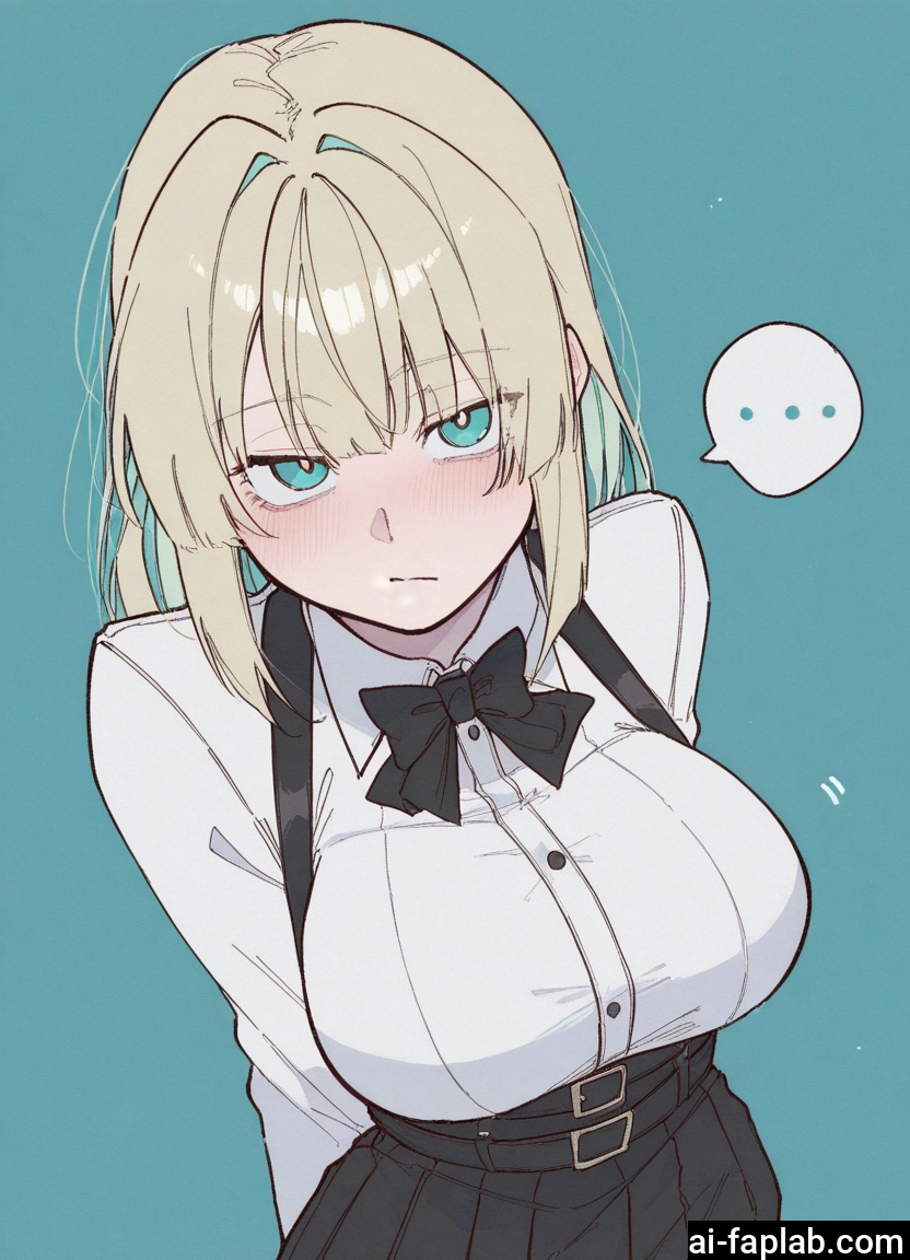 1girl, breasts, solo, skirt, large breasts, blush