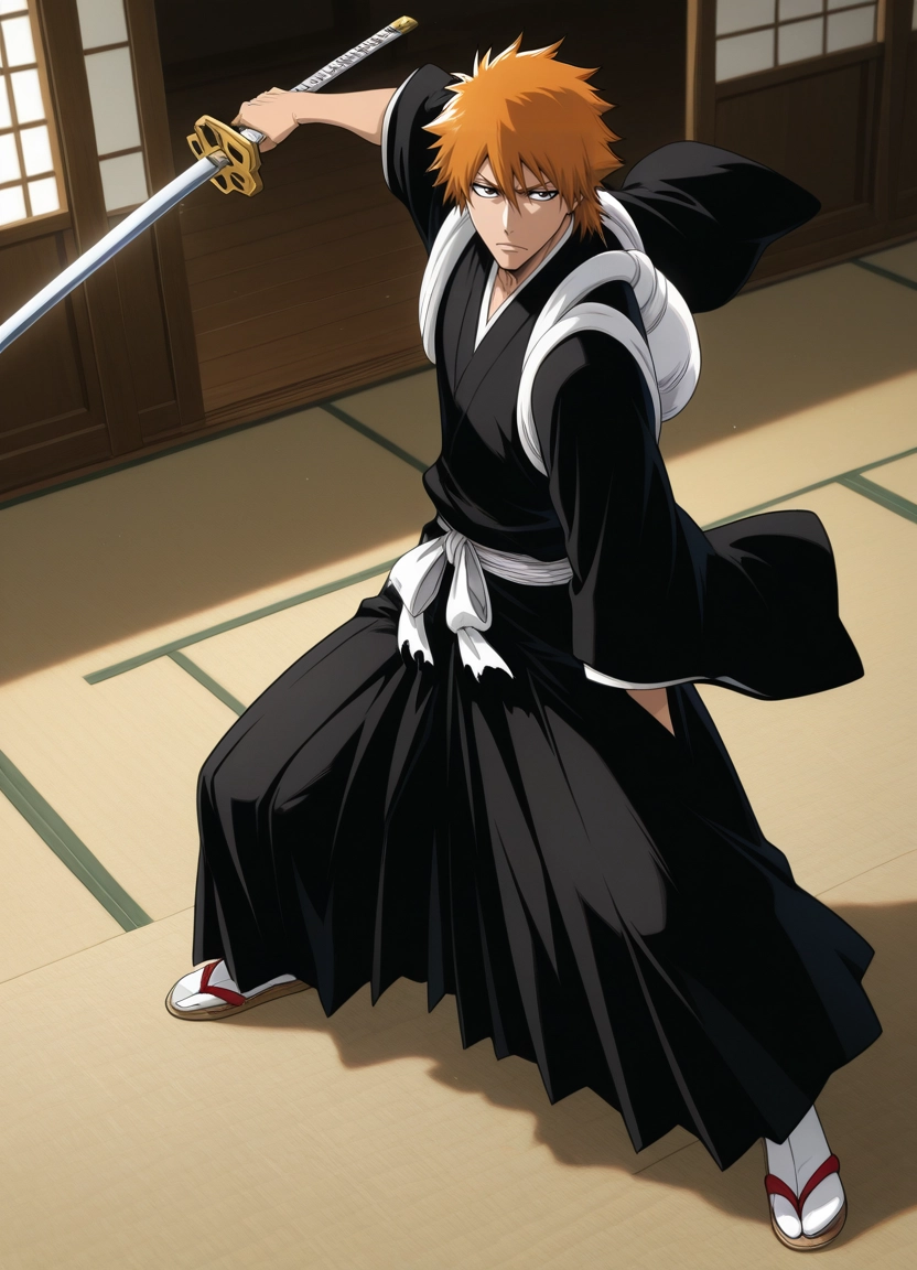 weapon, sword, holding, 1boy, male focus, solo · Yamete.gg