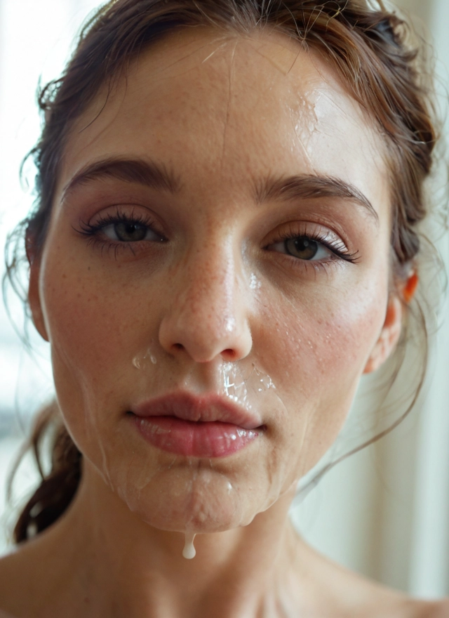 1girl, solo, photo (medium), facial, cum, realistic · Yamete.gg