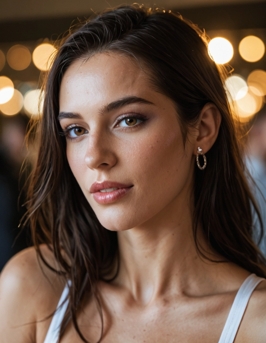 1girl, solo, jewelry, earrings, brown eyes, long hair