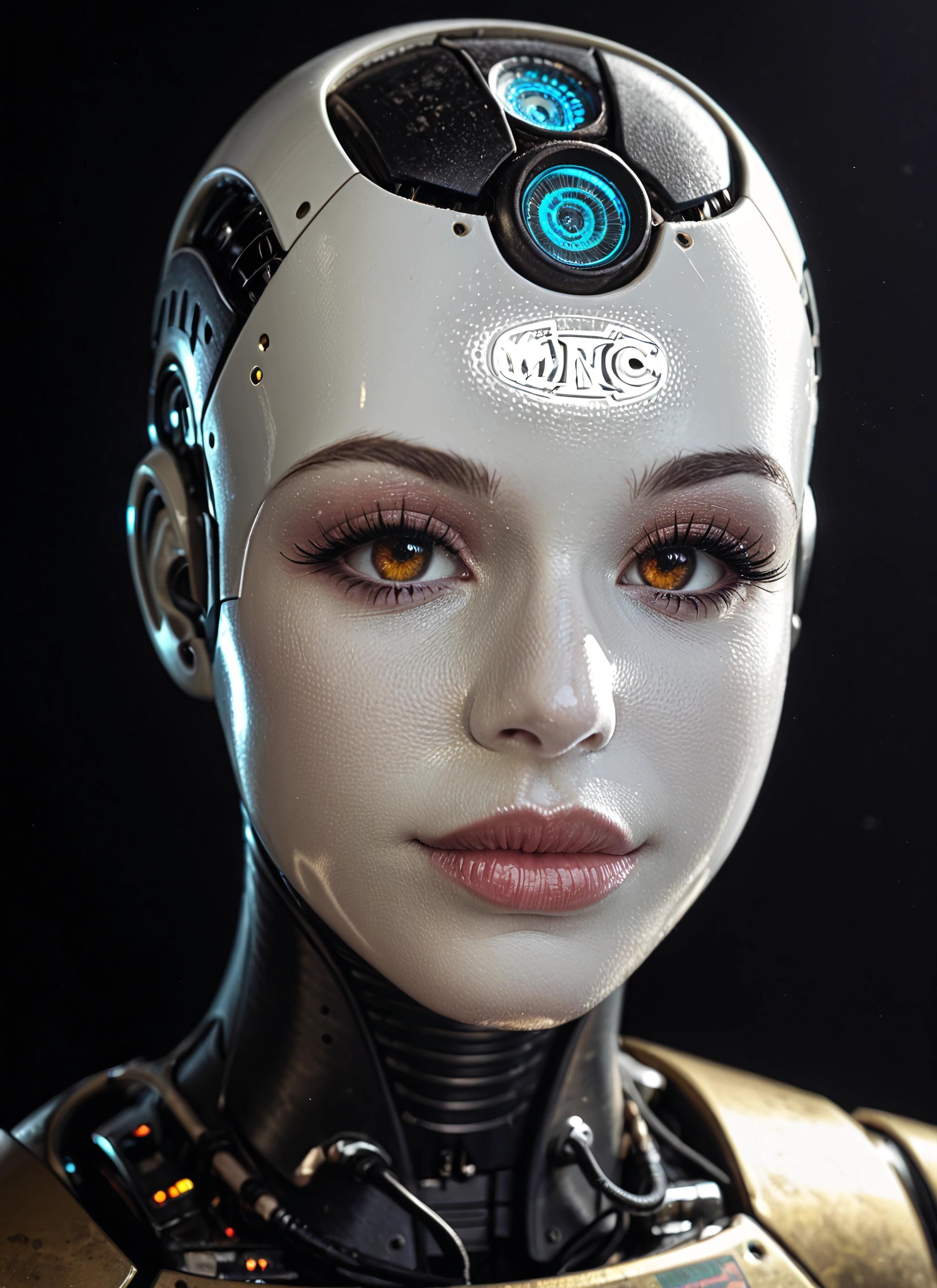 solo, 1girl, looking at viewer, science fiction, lips, eyelashes · Yamete.gg