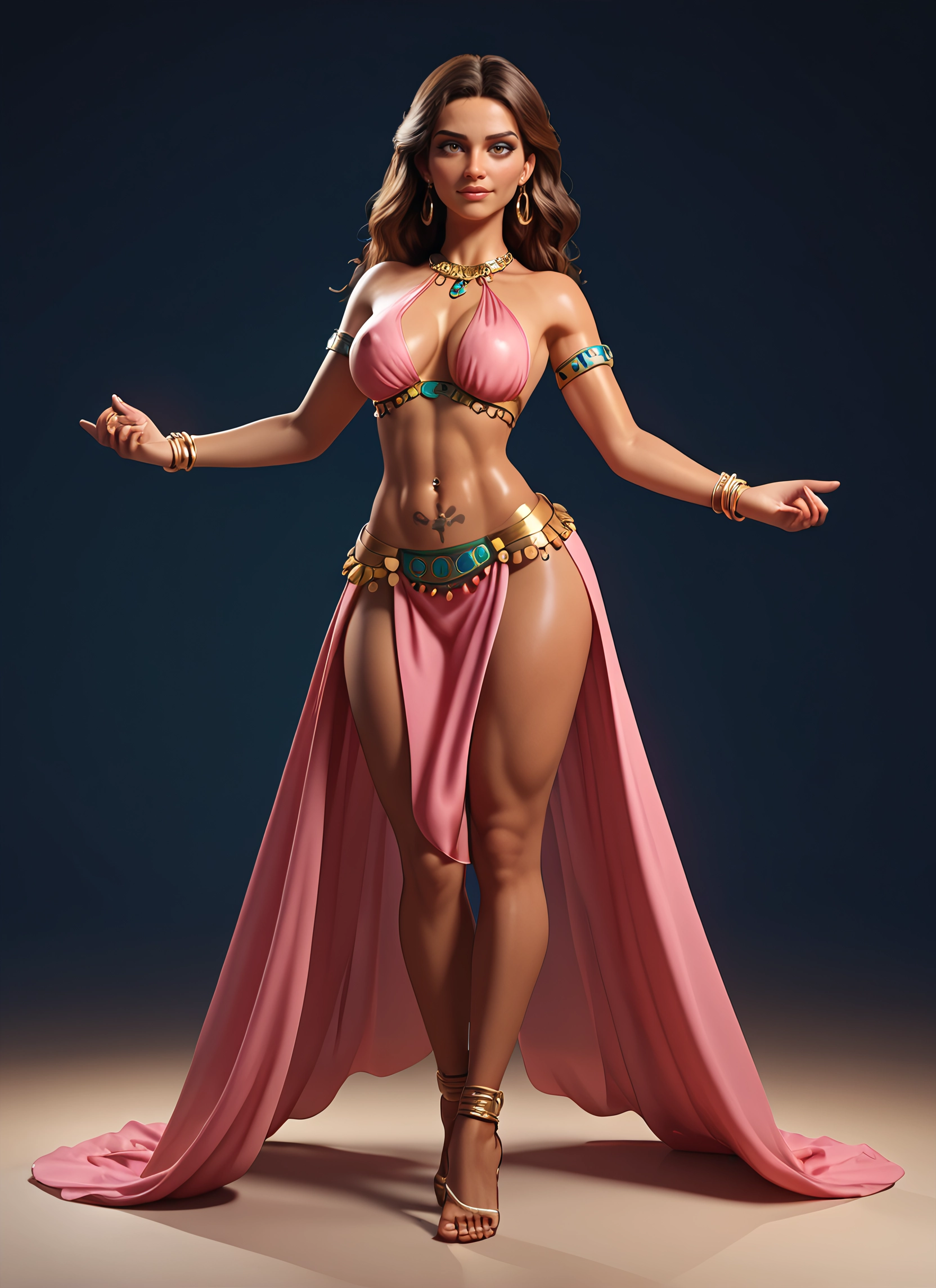 1girl, solo, jewelry, breasts, earrings, bracelet · Yamete.gg