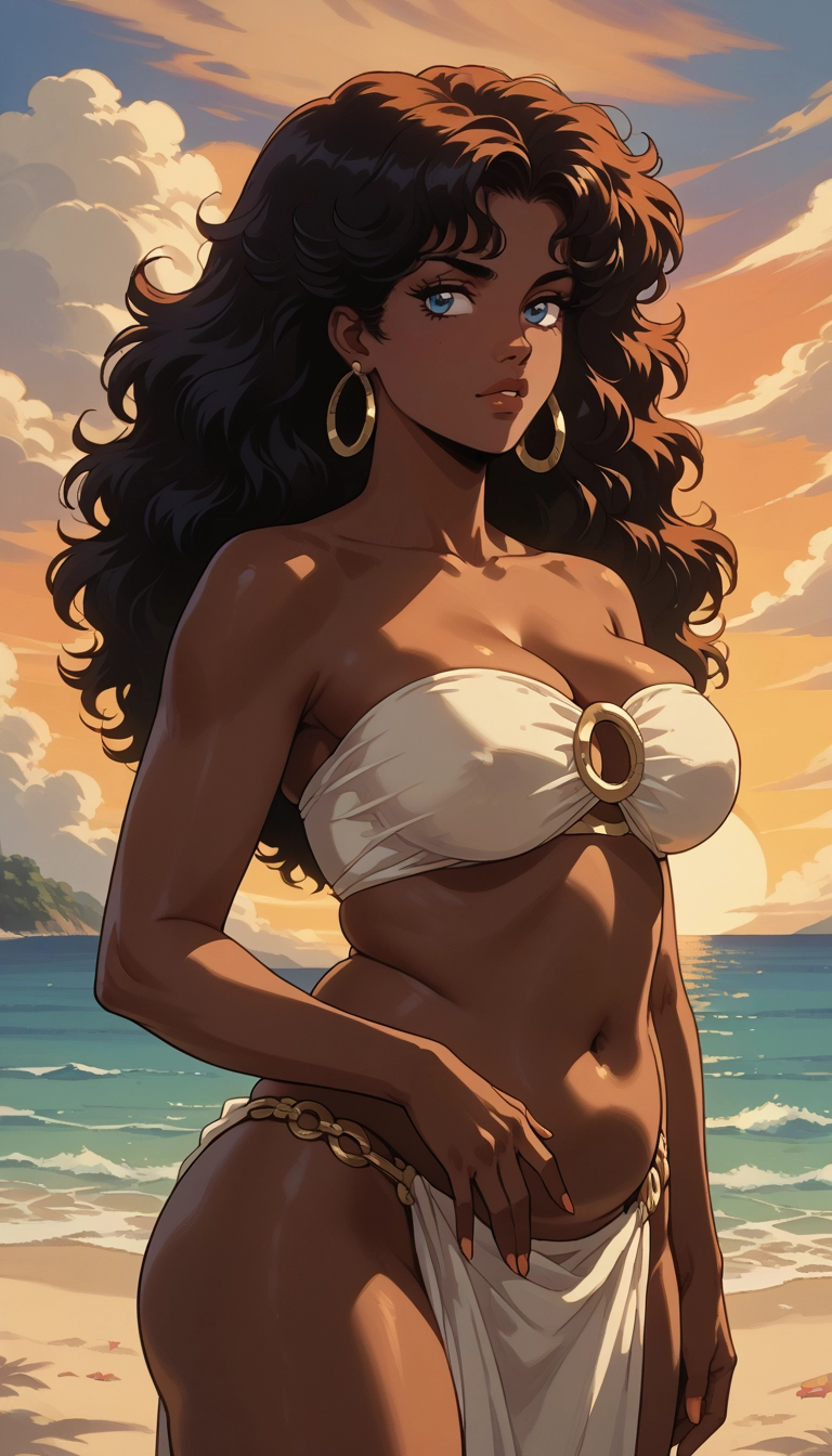 1girl, solo, earrings, breasts, jewelry, blue eyes · Yamete.gg
