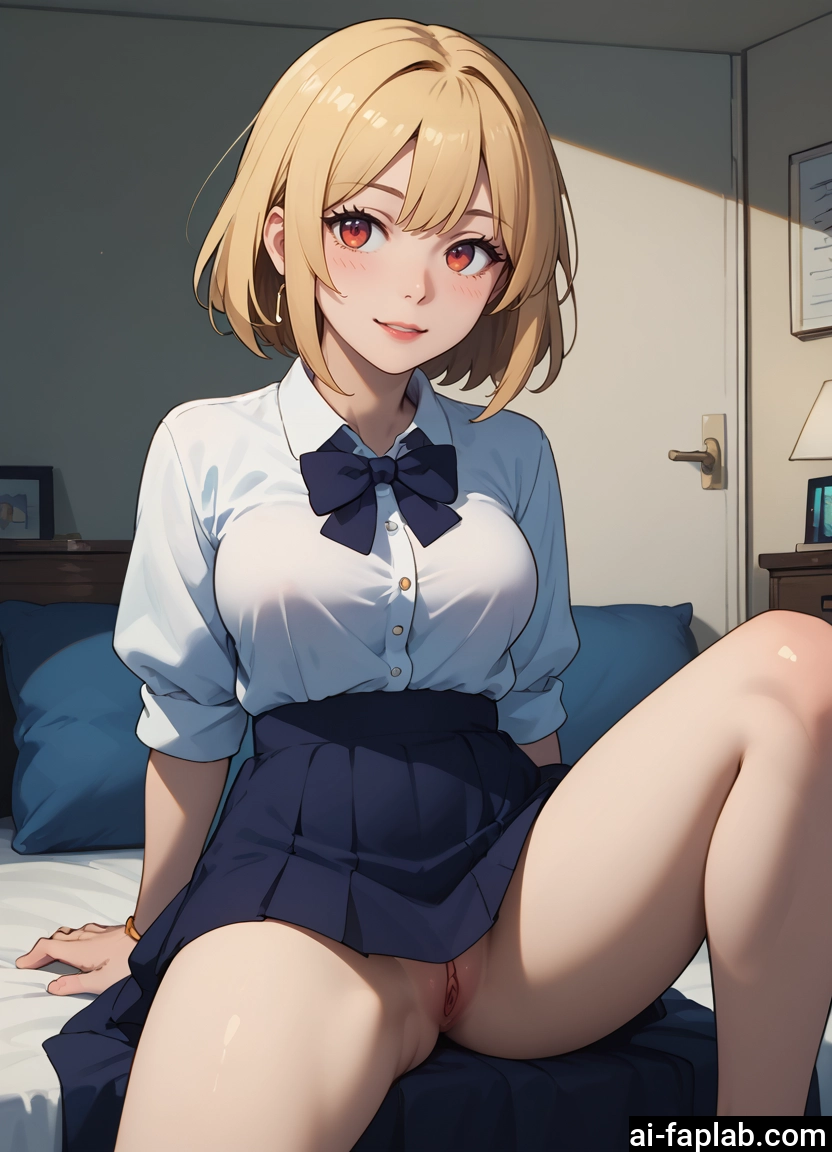 1girl, pussy, skirt, solo, looking at viewer, sitting