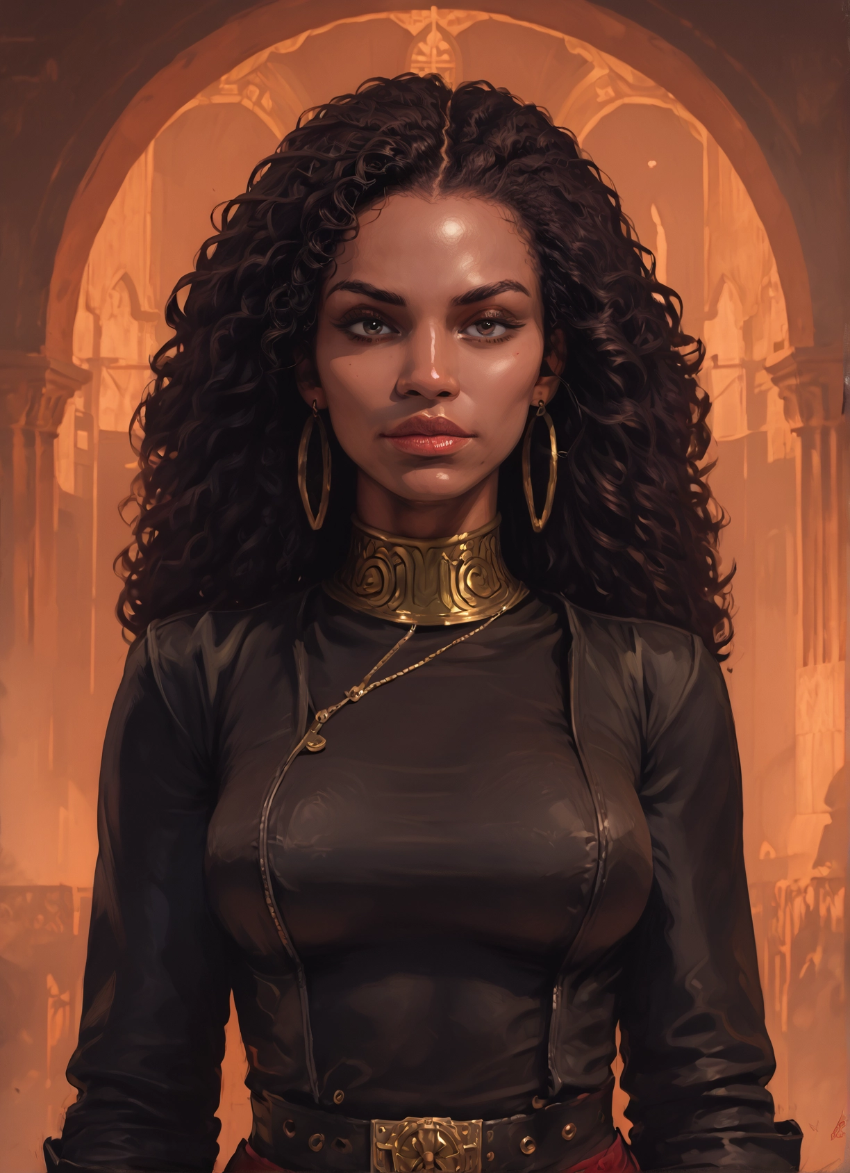 1girl, solo, jewelry, earrings, breasts, long hair · Yamete.gg