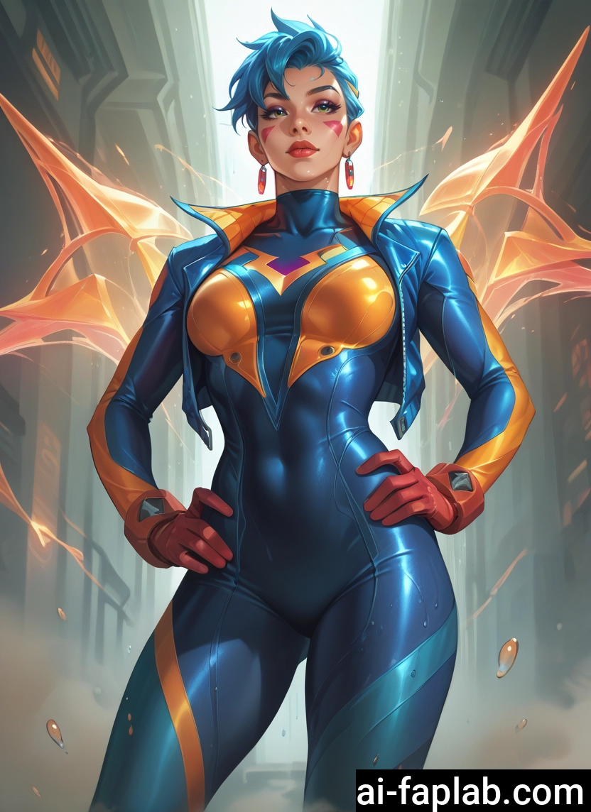 1girl, solo, jewelry, bodysuit, earrings, short hair · Yamete.gg