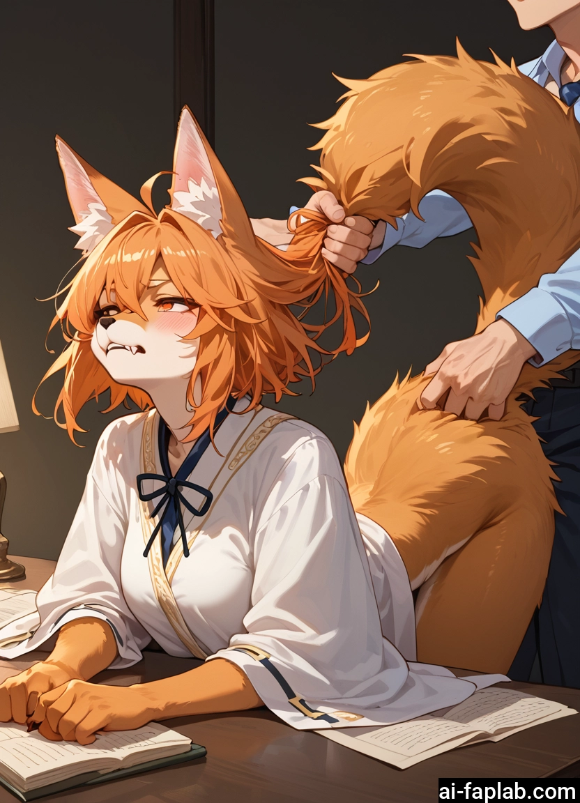 furry, 1girl, animal ears, 1boy, tail, fox ears · Yamete.gg